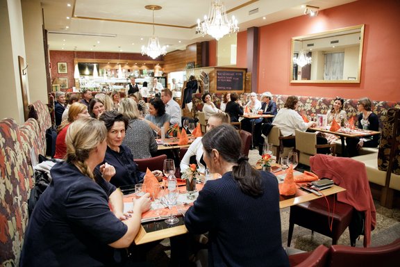 In gemütlicher Atmosphäre...