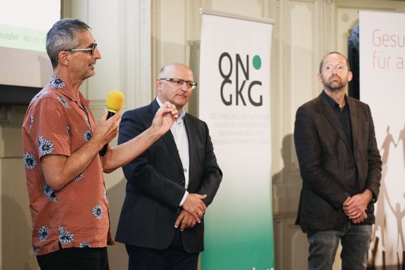 Die Referenten von Plenum 3 bei der Q&A-Session nach ihren Vorträgen